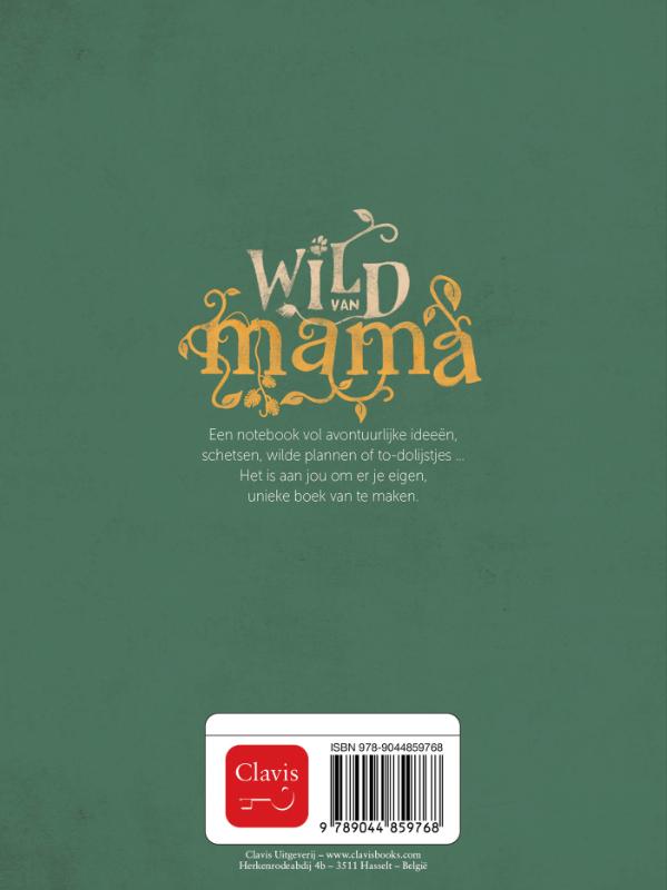 Achterkant van Notebook Wild van mama