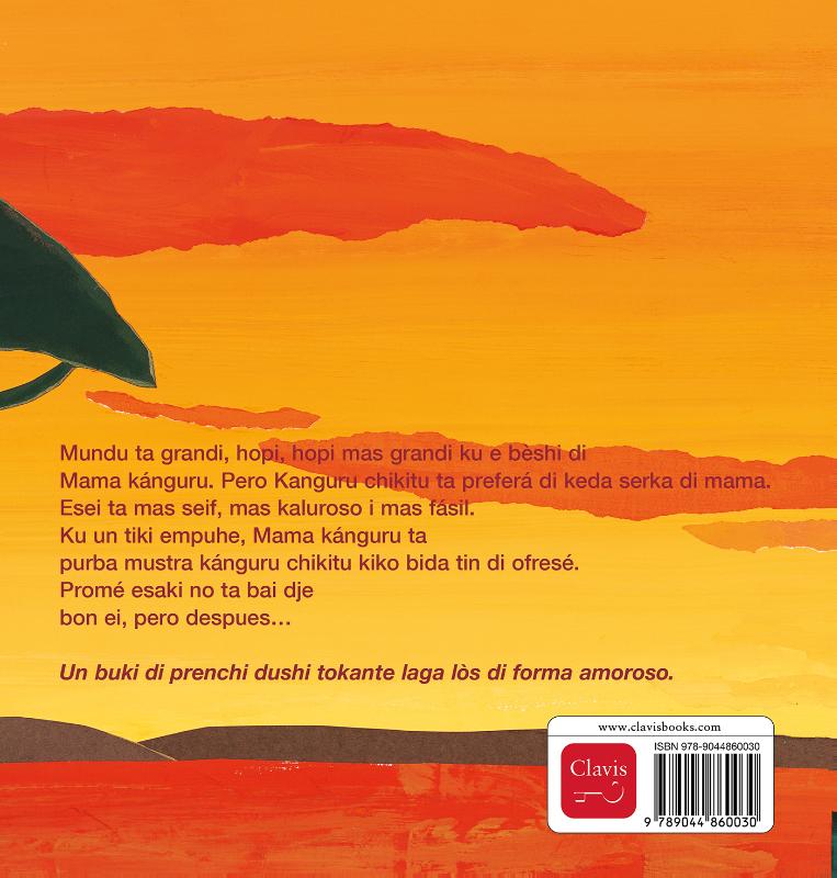 Achterkant van Kleine kangoeroe (POD Papiamentu editie)