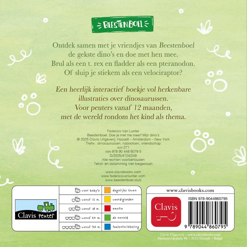 Achterkant van Doe je met me mee? Mijn dino's