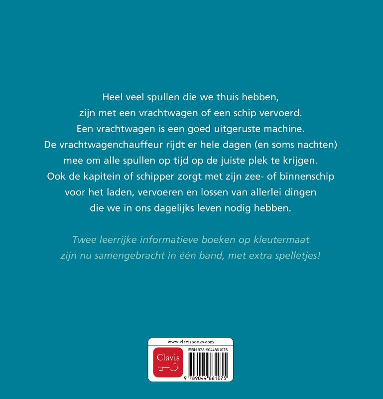 Achterkant van De vrachtwagenchauffeur en de kapitein