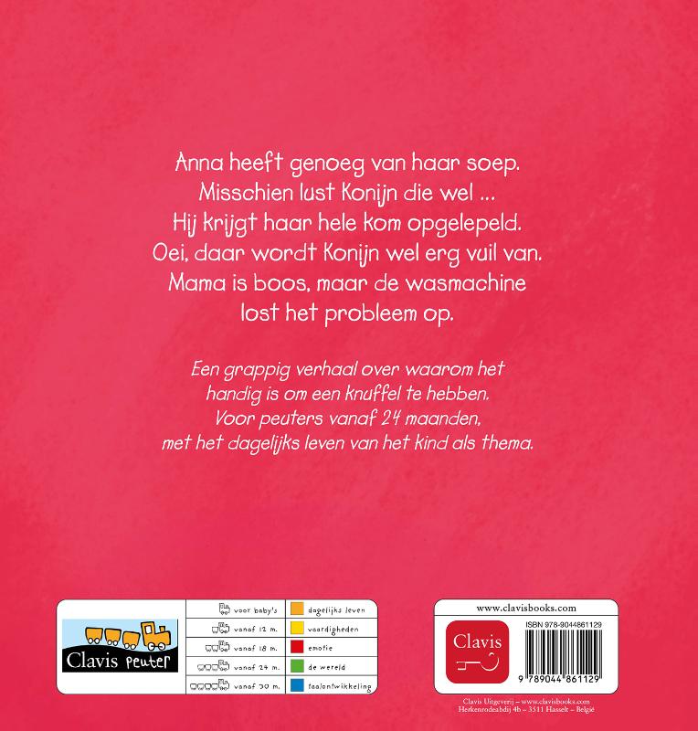 Achterkant van Anna's Konijn is vuil