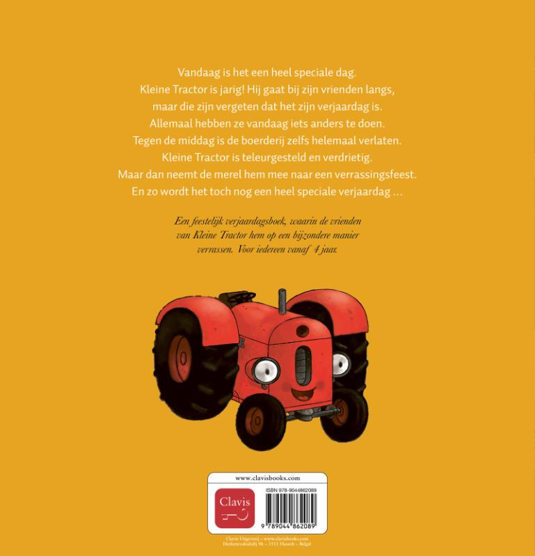 Achterkant van Kleine Tractor is jarig