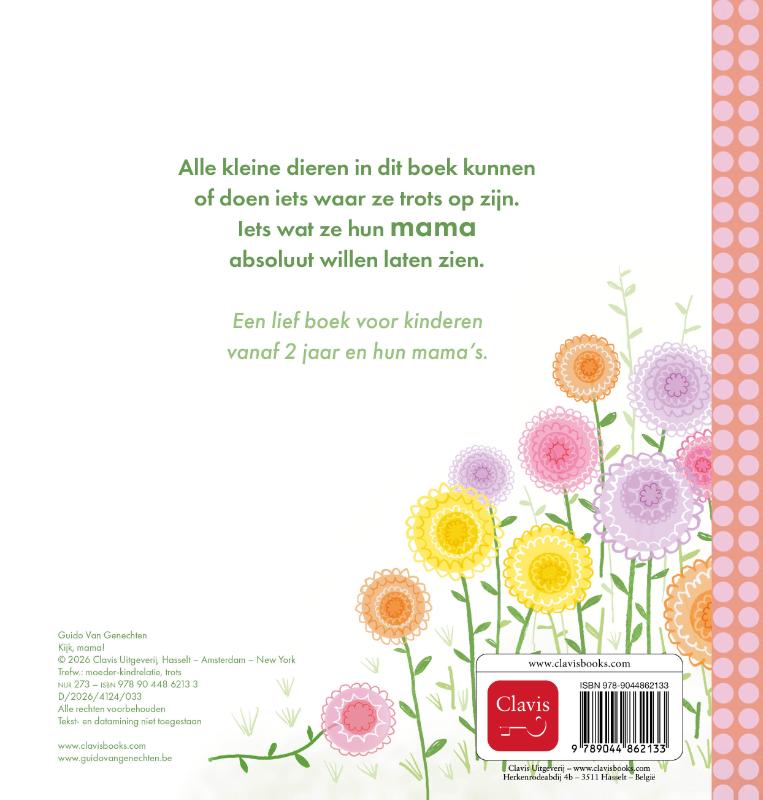 Achterkant van Kijk, mama!