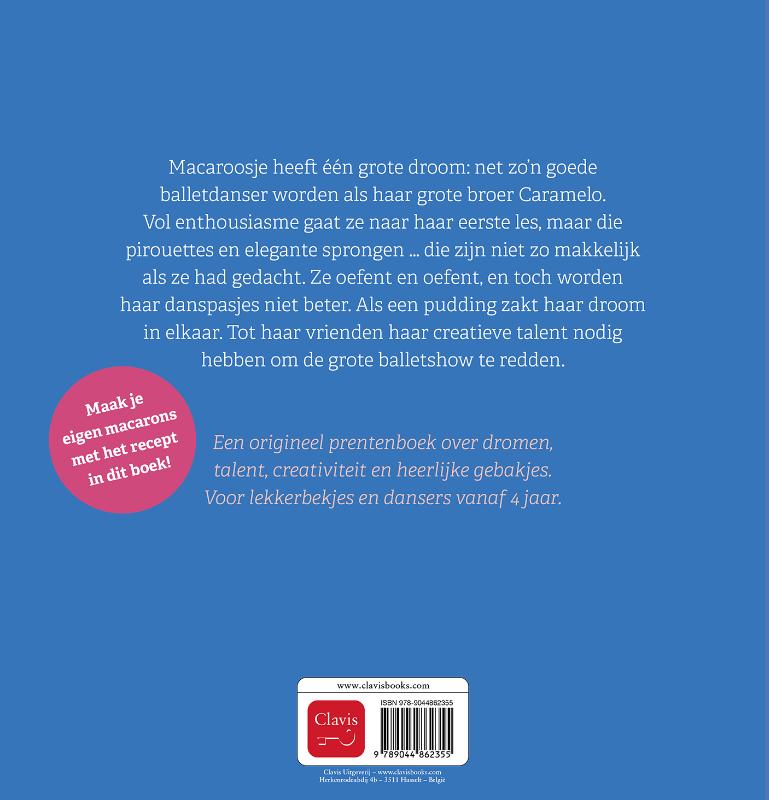 Achterkant van De droom van Macaroosje