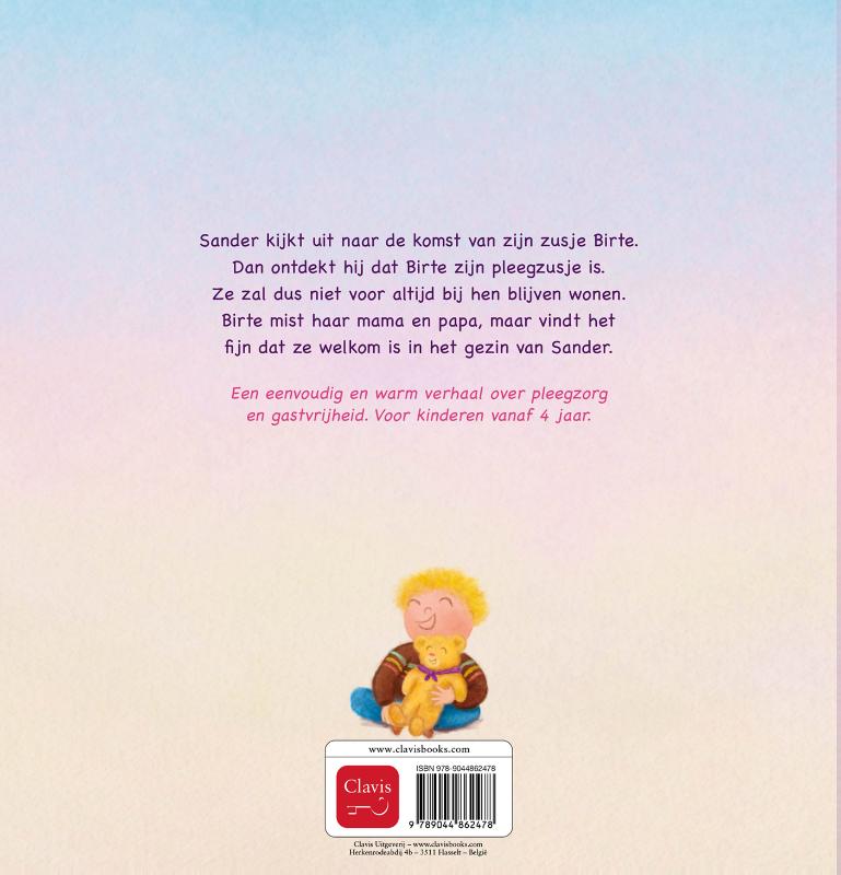 Achterkant van Een zusje voor even