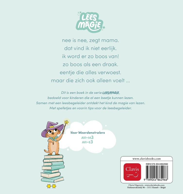 Achterkant van Draak is boos