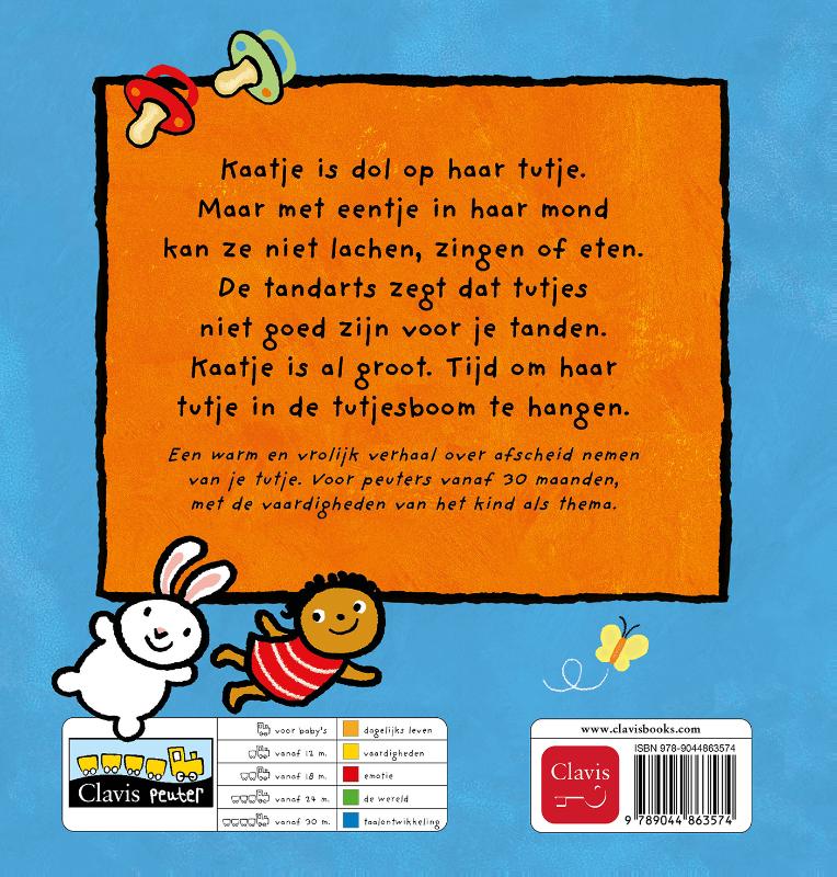 Achterkant van Kaatje en haar tutje