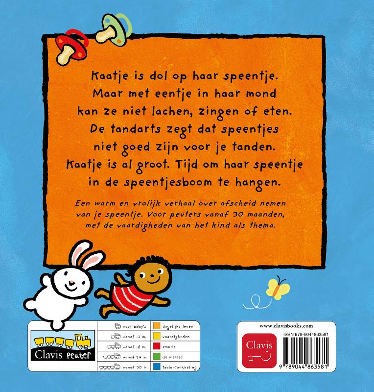 Achterkant van Kaatje en haar speentje