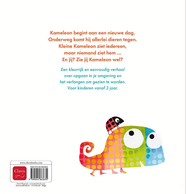 Achterkant van Wie ziet Kameleon?