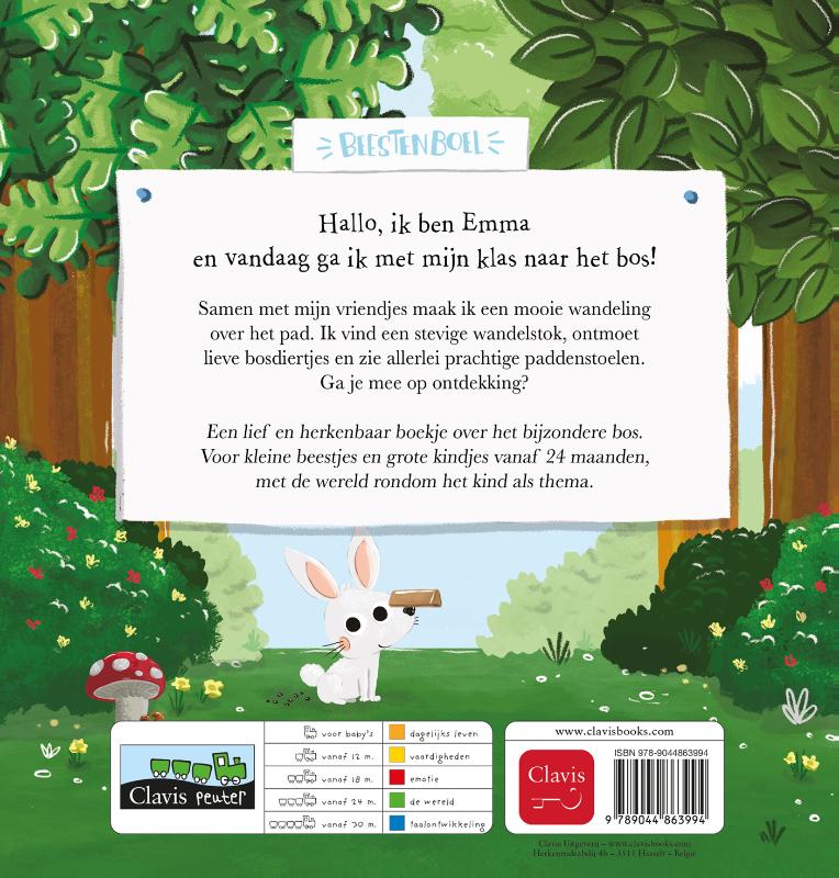Achterkant van Emma in het bos