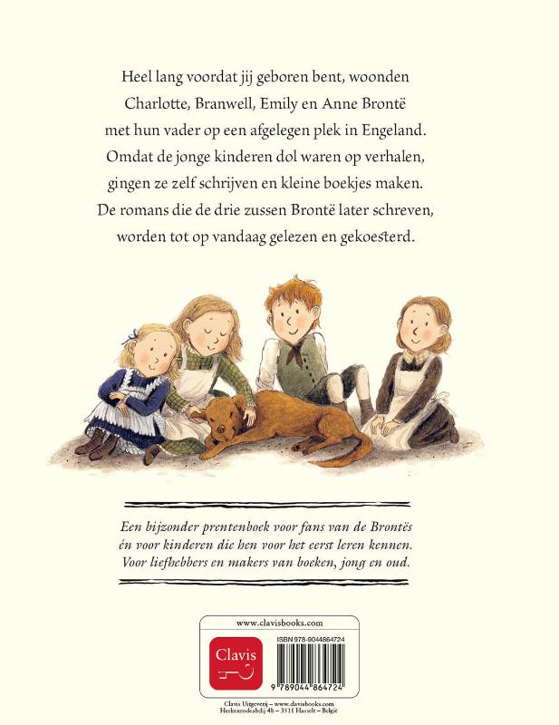 Achterkant van De kleine Brontës