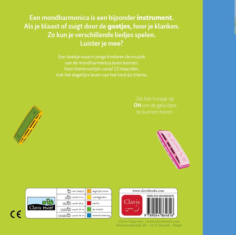 Achterkant van De mooiste deuntjes van de mondharmonica