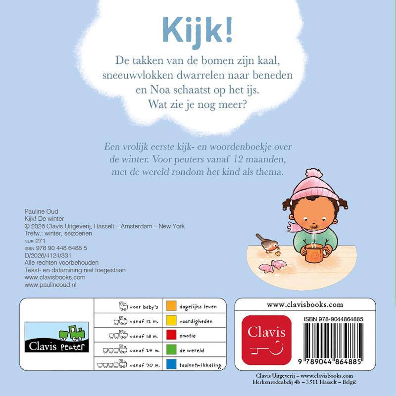 Achterkant van Kijk! De winter