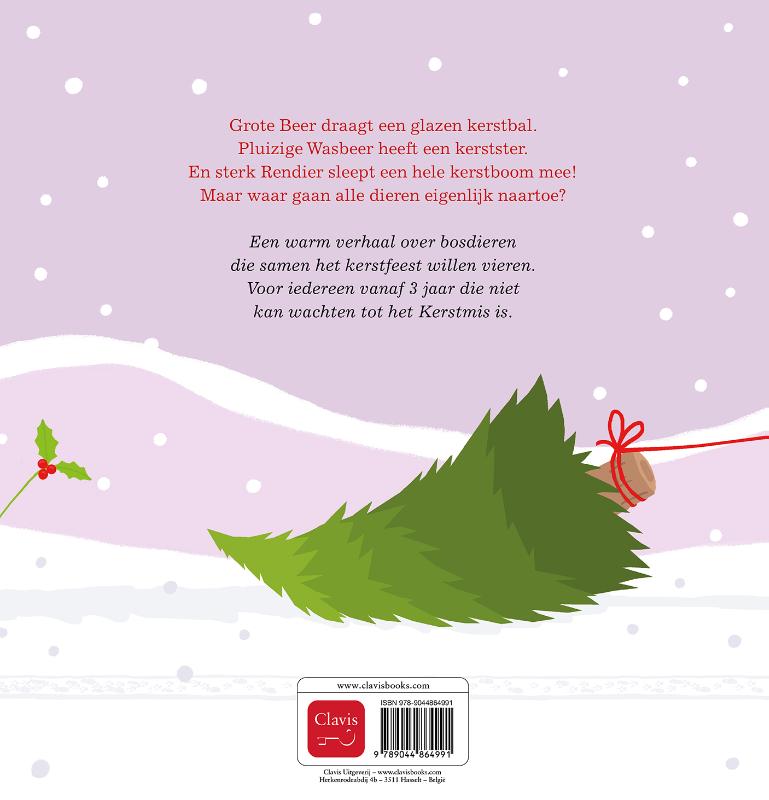 Achterkant van Op naar kerst