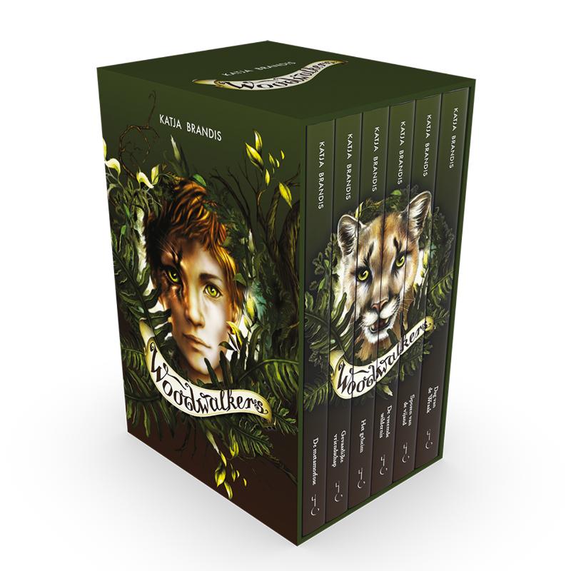 Achterkant van De complete Woodwalkers-boxset
