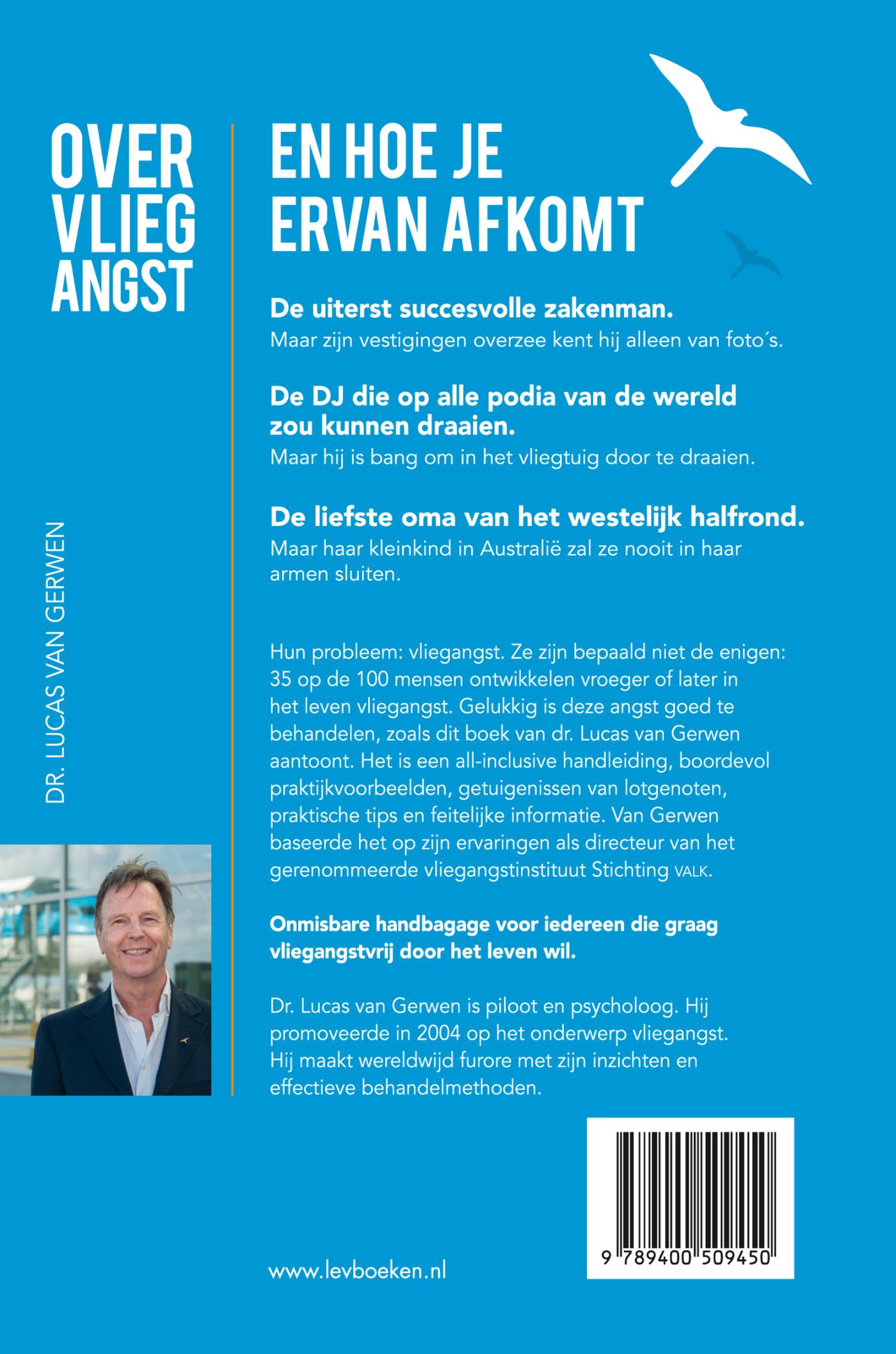 Achterkant van Over vliegangst en hoe je ervan afkomt