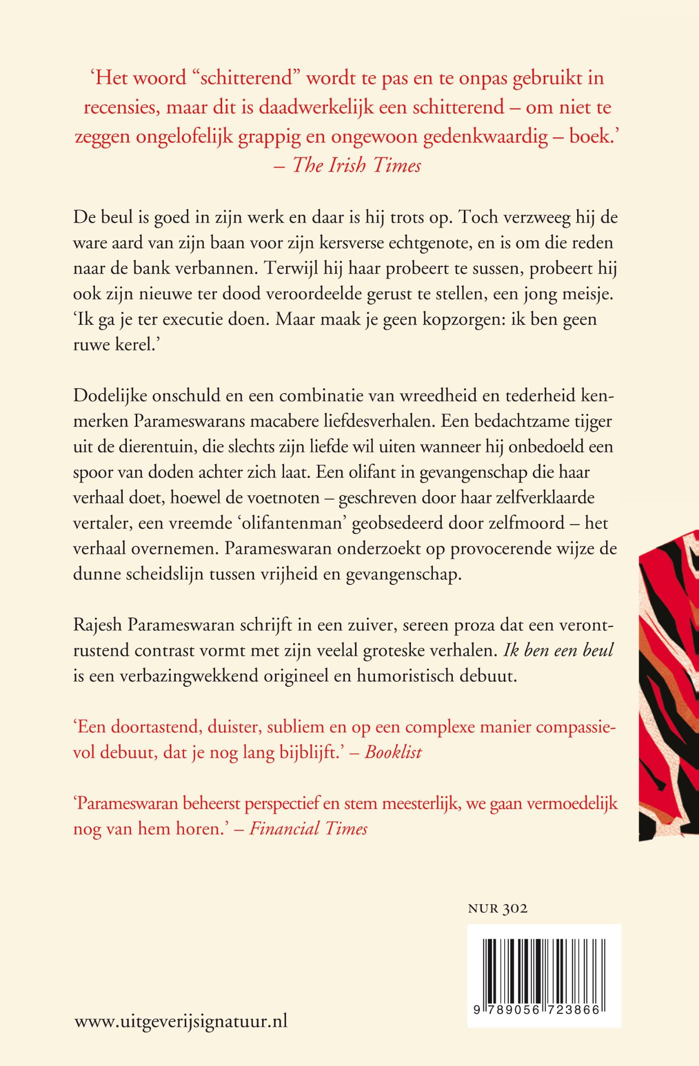Achterkant van Ik ben een beul
