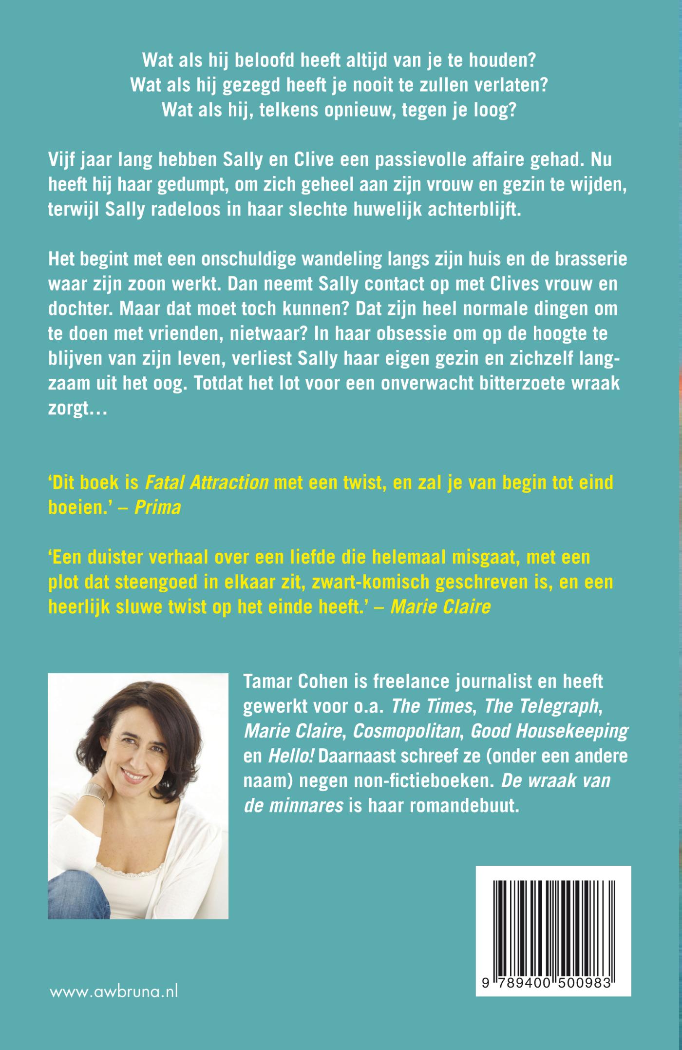Achterkant van De wraak van de minnares