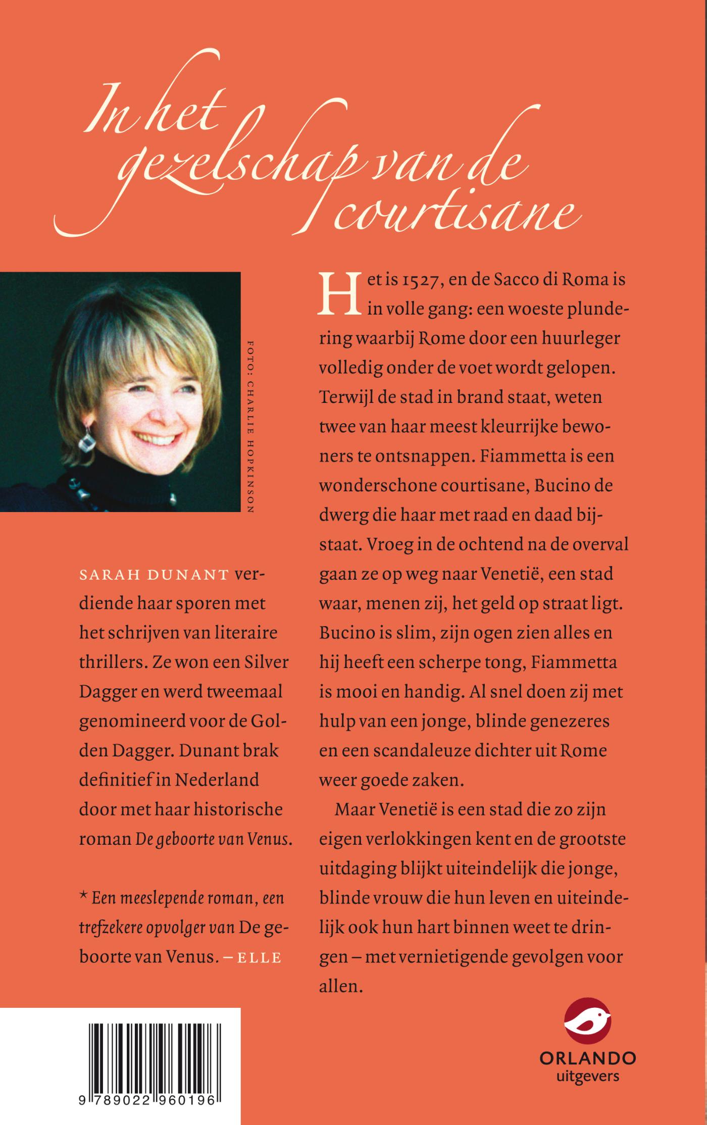 Achterkant van In het gezelschap van de courtisane