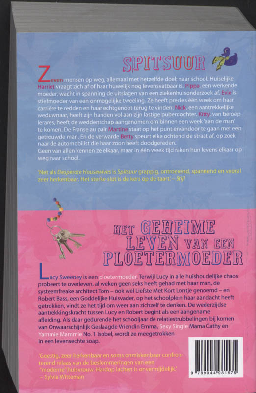 Achterkant van Het geheime leven van een ploetermoeder / Spitsuur
