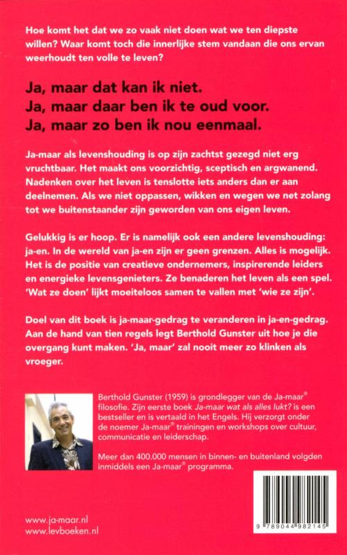 Achterkant van Ja-maar wat als alles lukt?