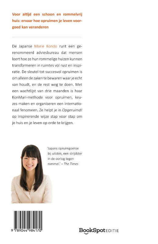 Achterkant van Opgeruimd