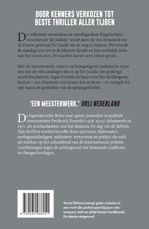 Achterkant van De dag van de Jakhals