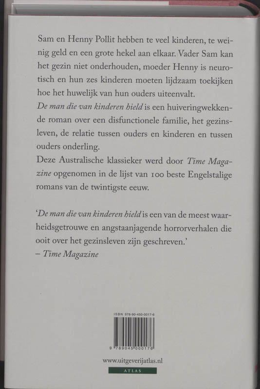 Achterkant van De man die van kinderen hield