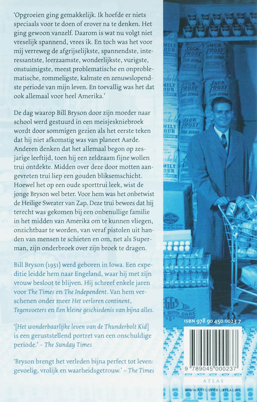 Achterkant van Het wonderbaarlijke leven van de Thunderbolt Kid