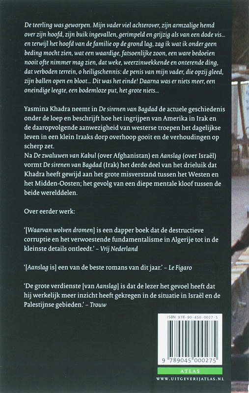 Achterkant van De Sirenen van Bagdad