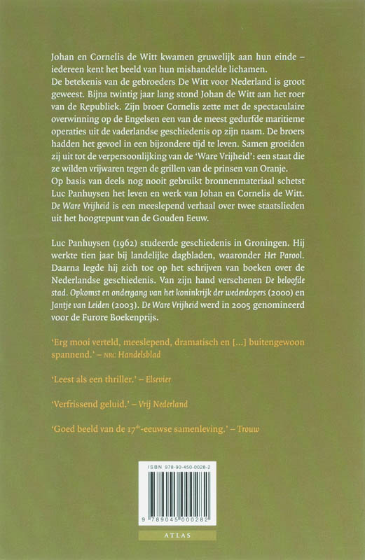 Achterkant van De ware Vrijheid