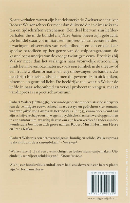 Achterkant van Liefdesverhalen