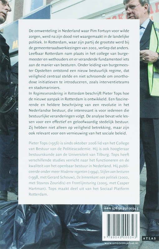 Achterkant van Regimeverandering in Rotterdam