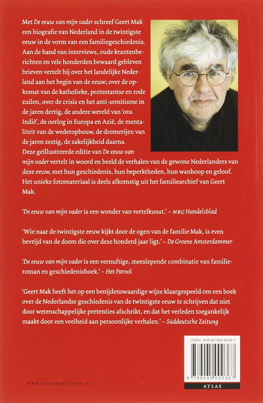 Achterkant van De eeuw van mijn vader