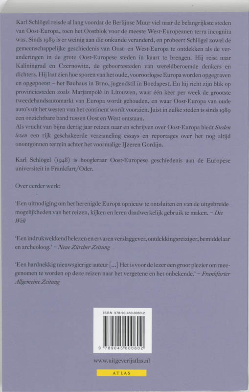 Achterkant van Steden lezen