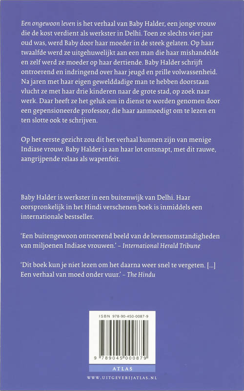 Achterkant van Een ongewoon leven