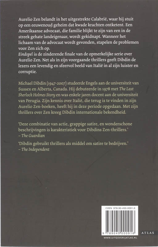 Achterkant van Eindspel