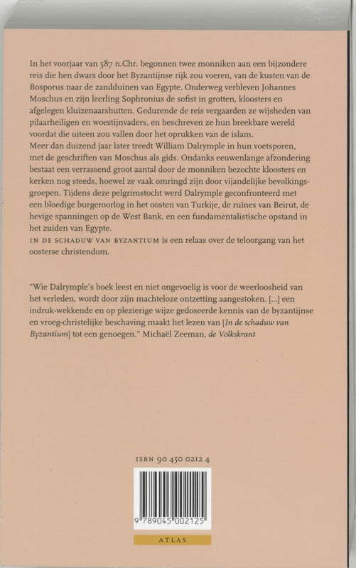 Achterkant van In de schaduw van Byzantium