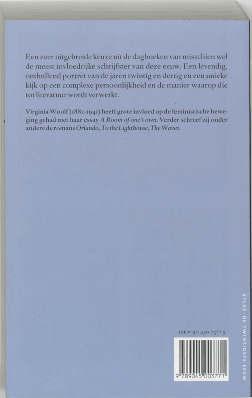Achterkant van Schrijversdagboek