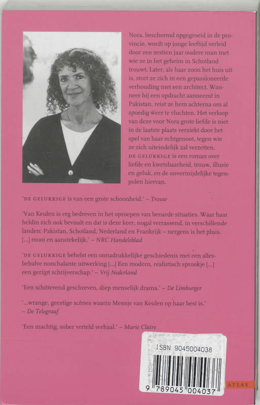Achterkant van De gelukkige