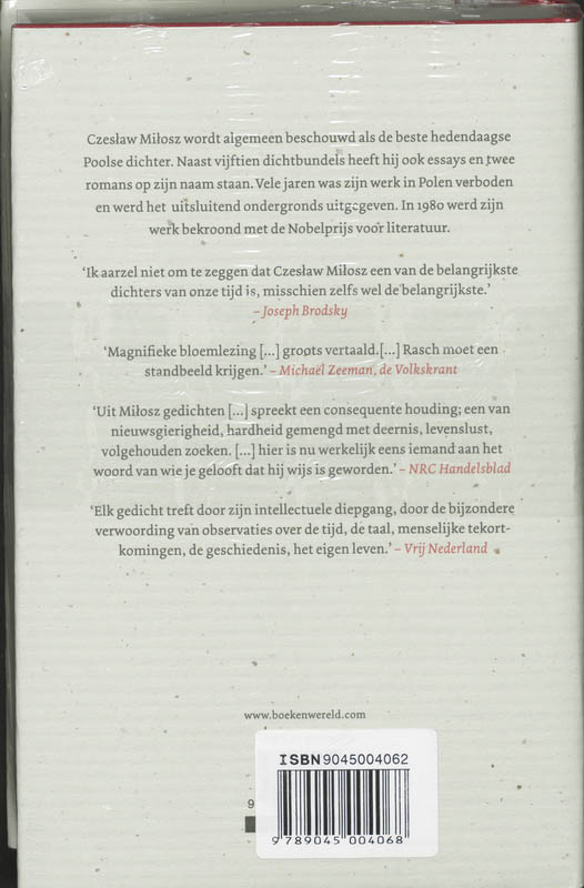 Achterkant van Gedichten
