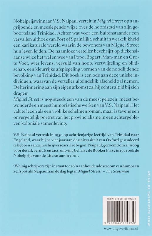 Achterkant van Miguel Street