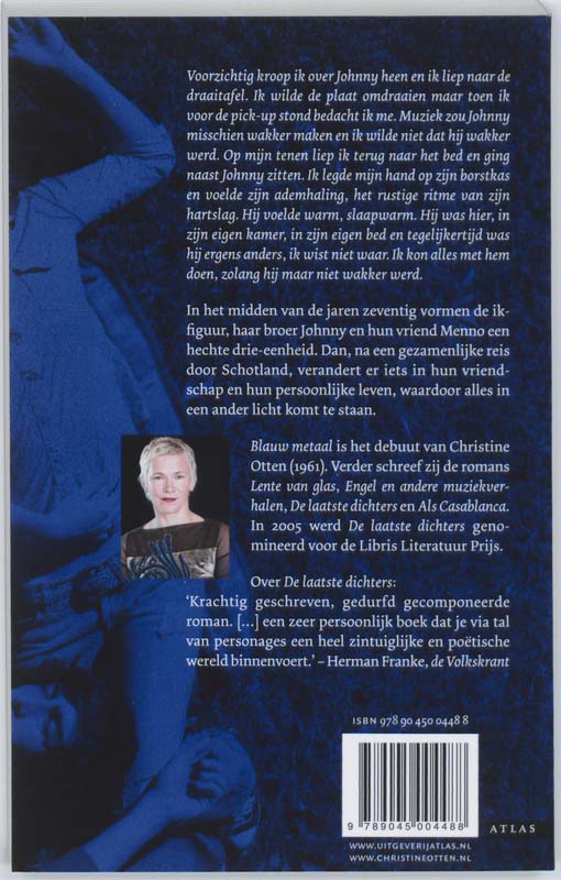 Achterkant van Blauw metaal