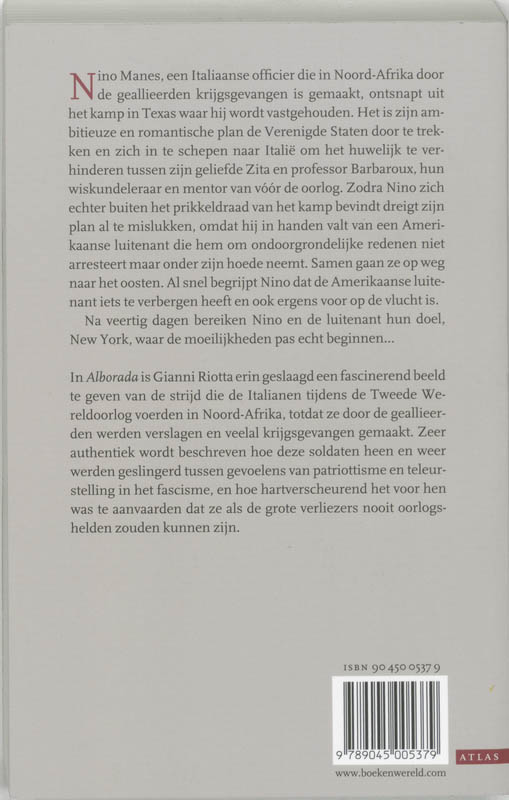 Achterkant van Alborada