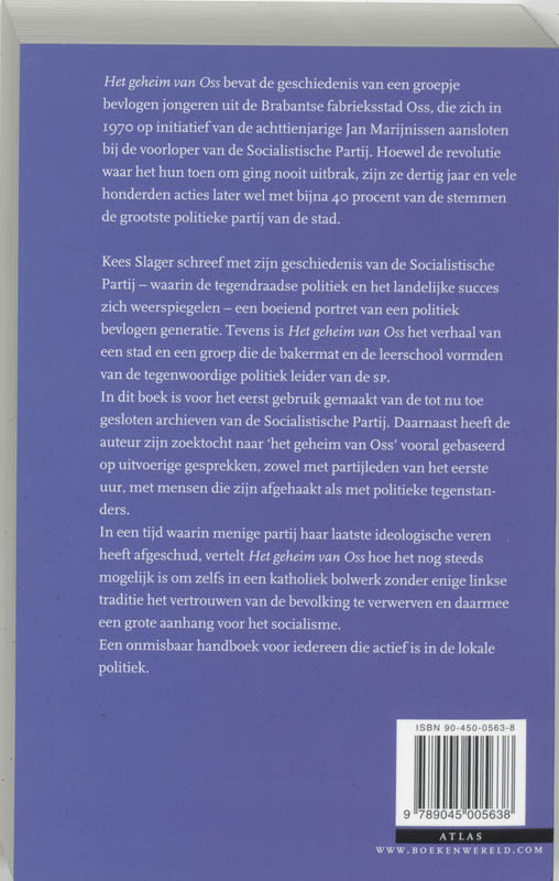 Achterkant van Het geheim van Oss