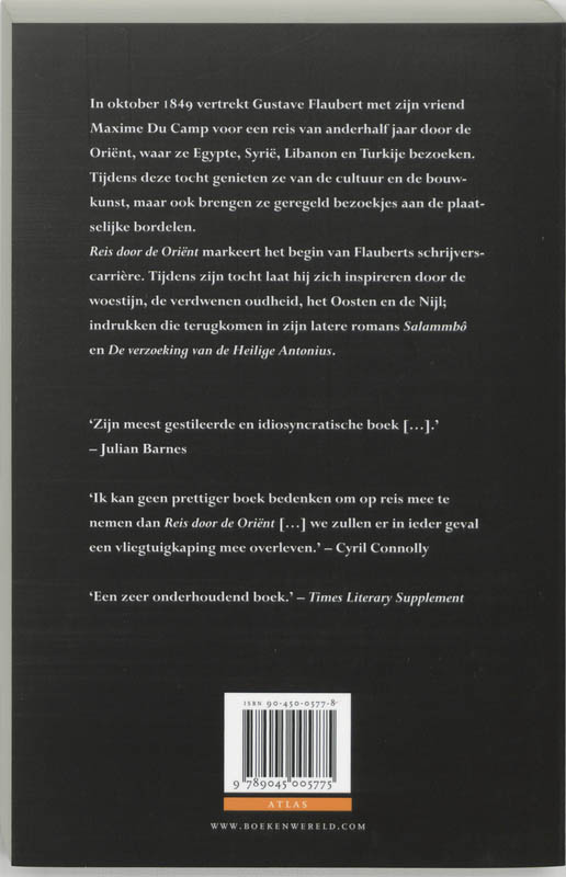 Achterkant van Reis door de Oriënt