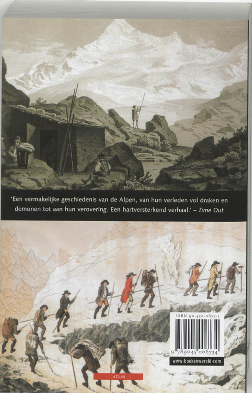 Achterkant van De verovering van de Alpen