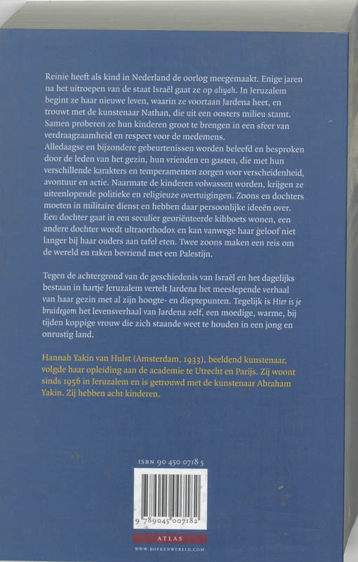 Achterkant van Hier is je bruidegom