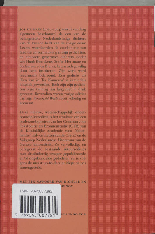 Achterkant van Gedichten