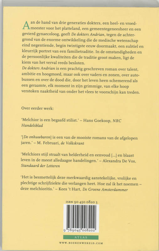 Achterkant van De dokters Andrian